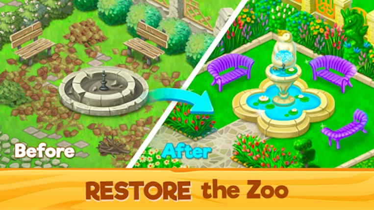 Zoo Rescue: Match 3 & Animals Image