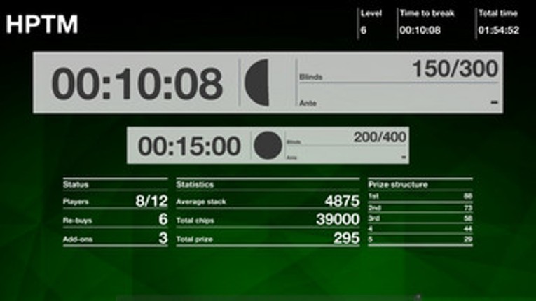 Home Poker Tournament Manager screenshot