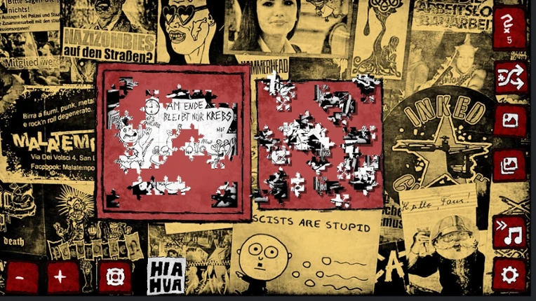 Nachkriegsratten Punk-Rock Puzzle screenshot