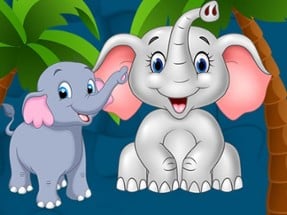 Sweet Elephants Jigsaw Image