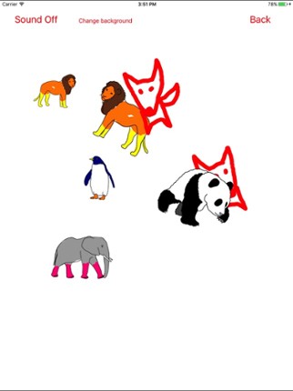 Zoo Animal Movin Coloring Book screenshot