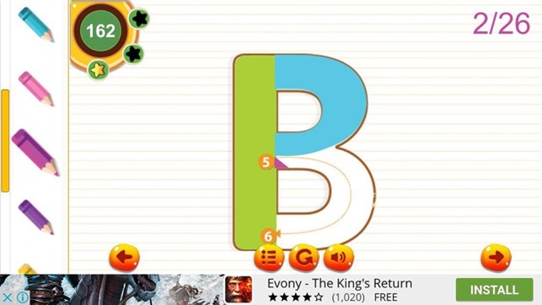 ABC Alphabet Tracing for Preschool Learing screenshot
