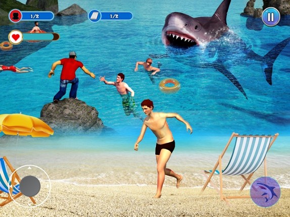 Angry Shark Attack Games 2024 screenshot