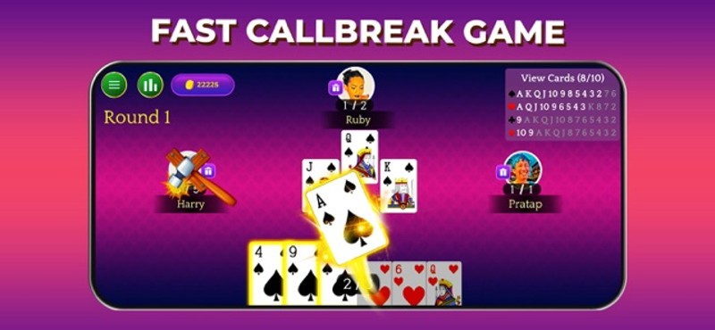 Callbreak Match - Card Game Image