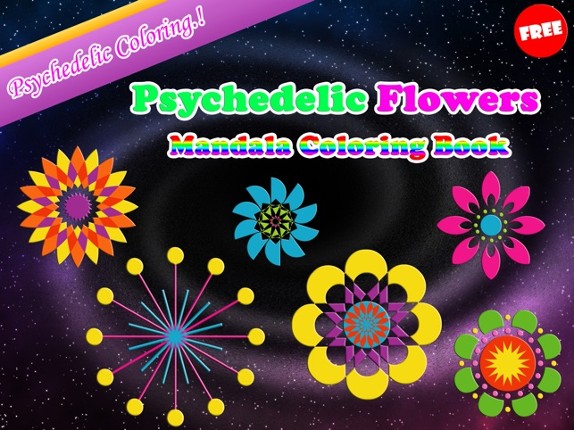 Flower Mandala Therapy Coloring Book Drawing Pages screenshot