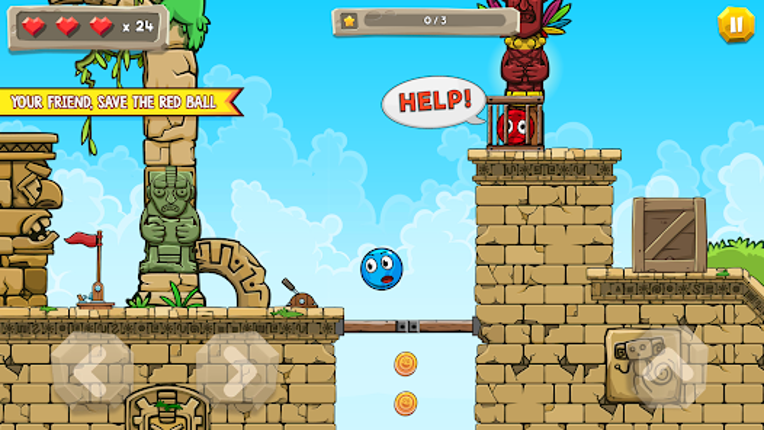 Blue Ball 11: Bounce Adventure Image