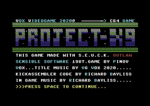 Project X9    -  C64  game screenshot