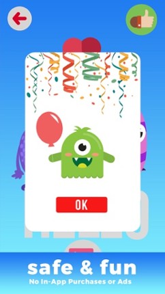 Kids Monster Creator - early math calculations using voice recording and make funny monster images Image