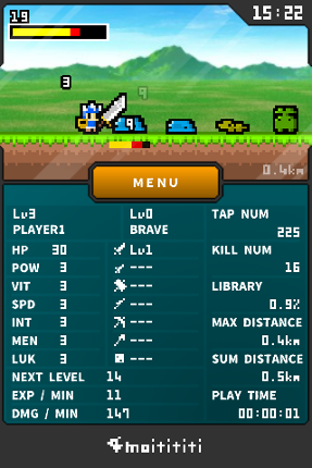 MinuteFrontier screenshot