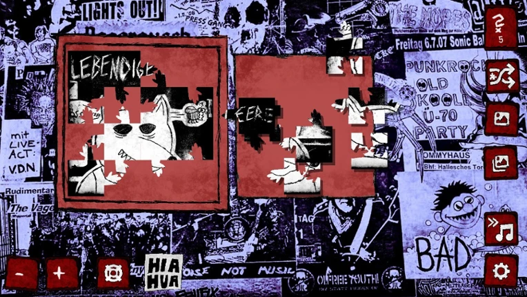 Nachkriegsratten Punk-Rock Puzzle screenshot