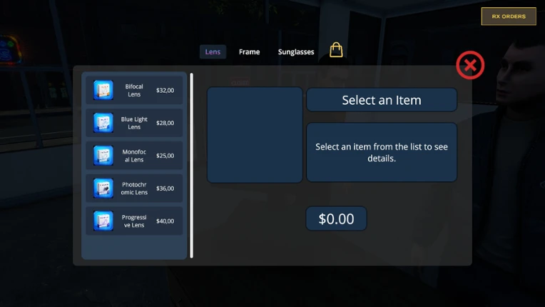 Optical Shop Simulator screenshot