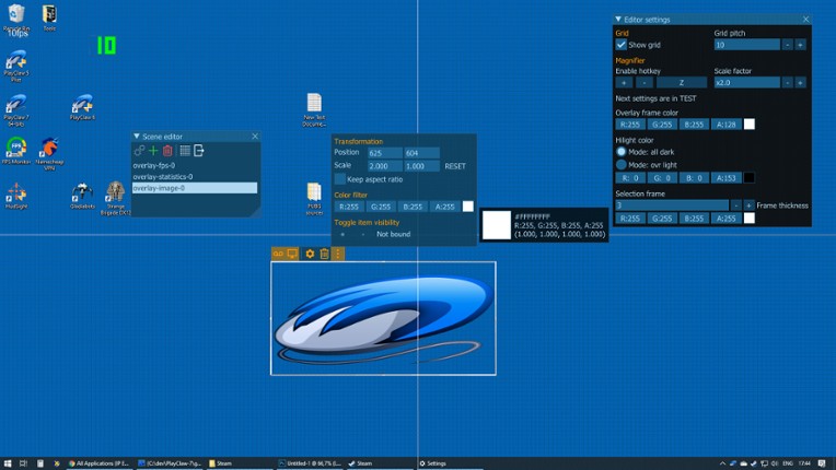 PlayClaw 7 - Game Overlays, Recording and Streaming screenshot