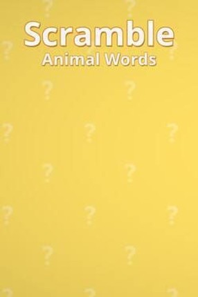 Scramble Animal Words Image