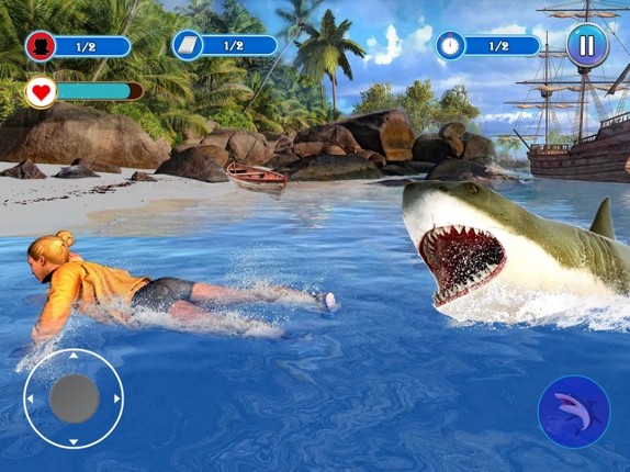 Angry Shark Attack Games 2024 screenshot