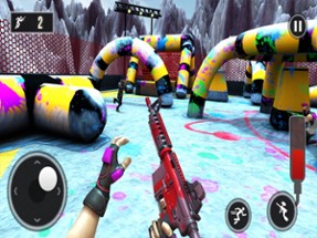 Arena Paint Ball Shooting 3D Image