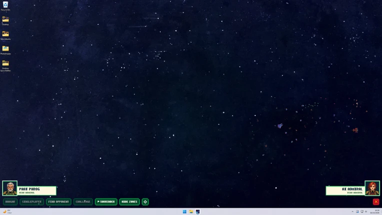 Desktop Space Battles screenshot