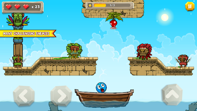 Blue Ball 11: Bounce Adventure screenshot
