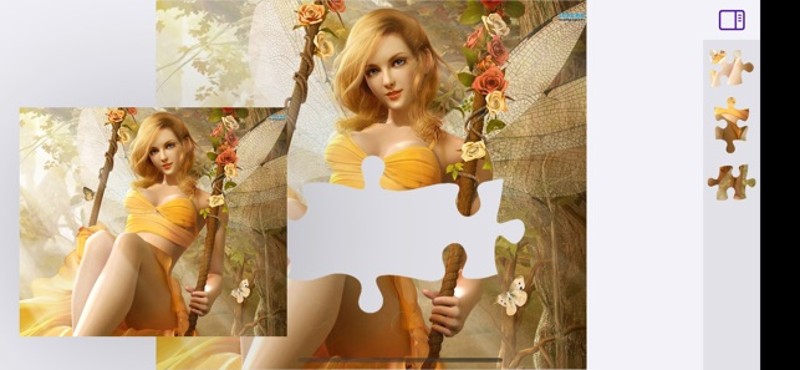 Jigsaw Puzzles Mysterious Girl screenshot