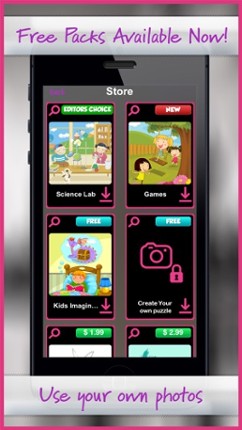 Kid's Jigsaw Touch Puzzle Jigty with Free Packs screenshot