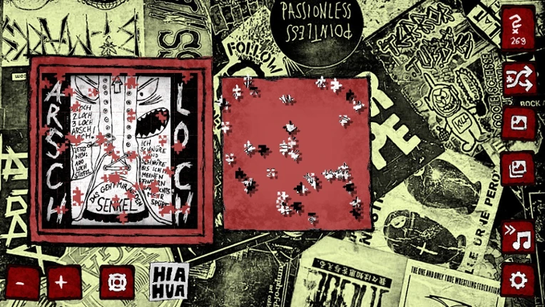 Nachkriegsratten Punk-Rock Puzzle screenshot