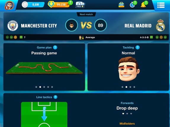 Online Soccer Manager (OSM) screenshot