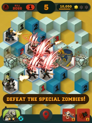 Zombie Sweeper: Action Puzzle screenshot