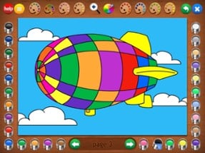 Coloring Book: Airplanes Image