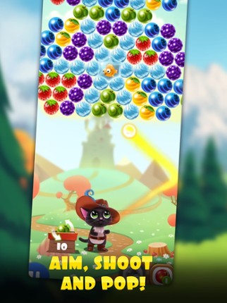 Fruity Cat Pop: bubble shooter screenshot
