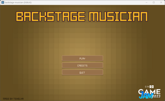 Backstage musician screenshot
