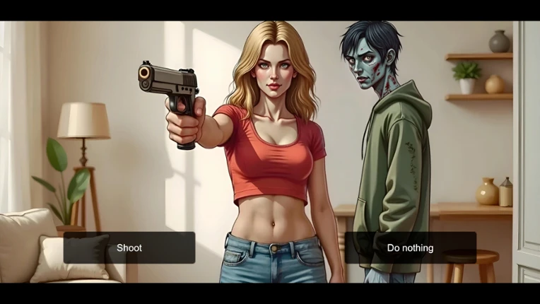 Half Dead: A Zombie Story Game Image