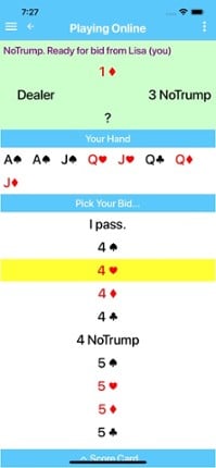 Play Bid Euchre screenshot