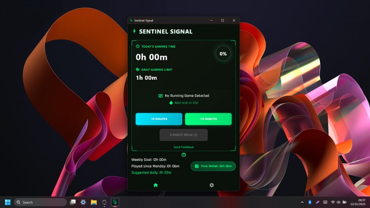 Sentinel Signal screenshot