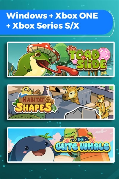 Games like Toad Slide + Habitat Shapes + The Cute Whale (Bundle)