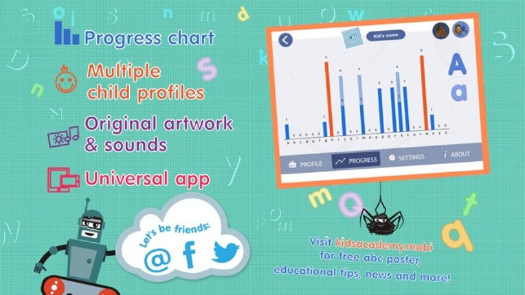 ABCs alphabet phonics games for kids based on Montessori learining approach screenshot