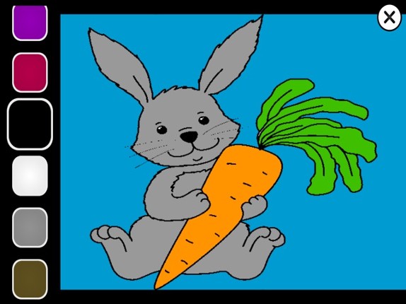 Coloring Games For Learning Finger Paint Image