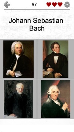 Famous Composers of Classical Music: Portrait Quiz screenshot