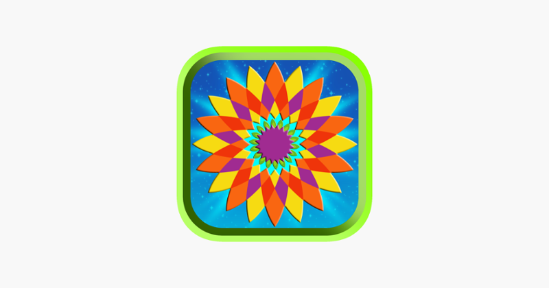 Flower Mandala Therapy Coloring Book Drawing Pages Image