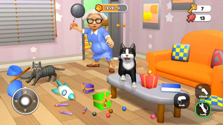 Bad Cat Sim: Granny Pet Game screenshot