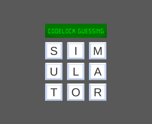 Games like Codelock Guessing Simulator