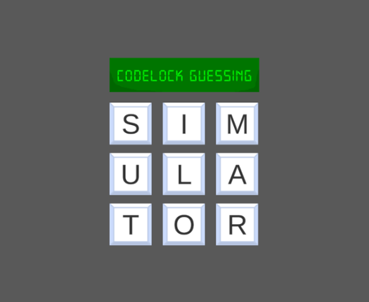 Codelock Guessing Simulator Image