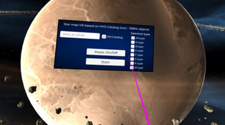 Hipparcos Catalog VR (Oculus Rift/Quest - Pico) screenshot