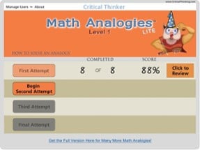 Math Analogies™ Level 1 (Lite) Image