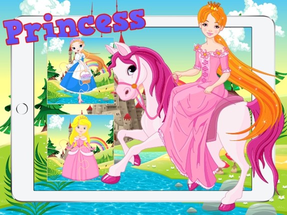 Princess &amp; Unicorns for Kids : Cute Jigsaw Puzzles Image