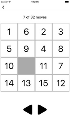 Solve your 15-Puzzle screenshot