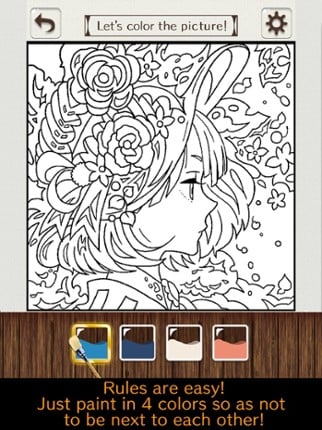 Coloring puzzle-Colorful Games screenshot