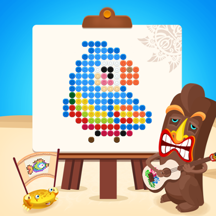 Mosaic Beads Puzzle: Hama Art Image