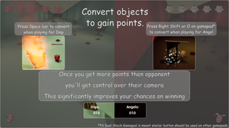 Indecisive battle of good and evil where all's fair in love and war Image