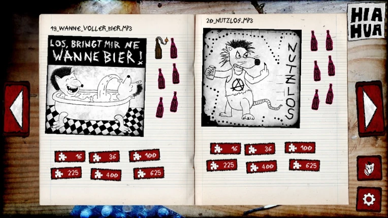 Nachkriegsratten Punk-Rock Puzzle screenshot