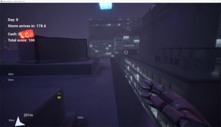 Neon Storm Delivery screenshot