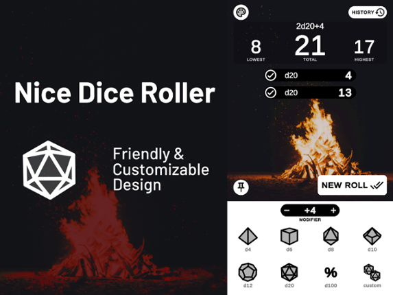Nice Dice Roller for DnD and RPGs Image